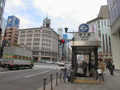 銀座駅の画像